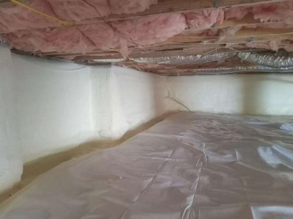Crawl space encapsulation with closed-cell spray foam for Spray Foam Roofing in Atoka